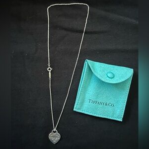 Return to Tiffany: Heart Tag Pendant Silver necklace